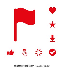 flag icon stock vector illustration