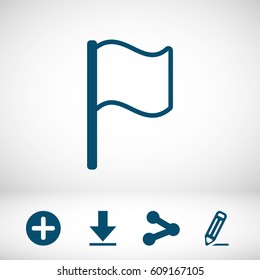 flag icon stock vector illustration