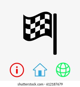 flag icon stock vector illustration