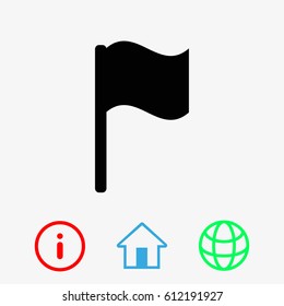 flag icon stock vector illustration