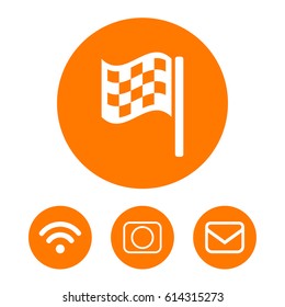 flag icon stock vector illustration