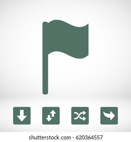 flag icon stock vector illustration