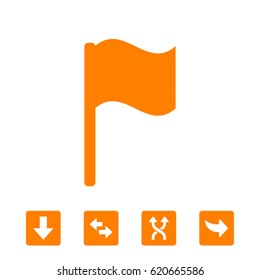 flag icon stock vector illustration