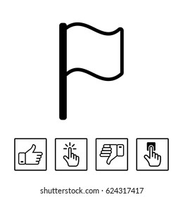 flag icon stock vector illustration