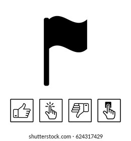 flag icon stock vector illustration