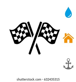 flag icon stock vector illustration