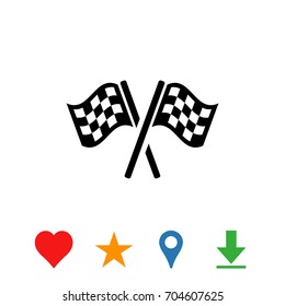 flag icon stock vector illustration