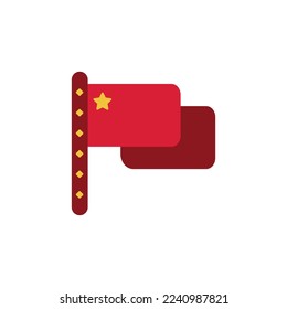 the flag icon is suitable for your web, apk or project with a chinese new year theme