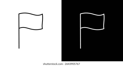 Flag icon symbol concept for graphic design, Website, UI. EPS