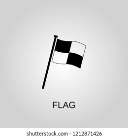 Flag icon. Flag symbol. Flat design. Stock - Vector illustration