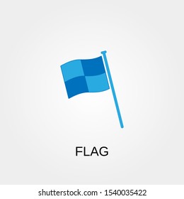 Flag icon. Flag symbol. Flat design. Stock - Vector illustration