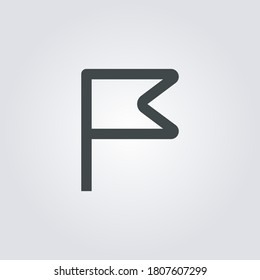 Icono de marca. símbolo de indicador aislado en el fondo de degradado. Ilustración vectorial