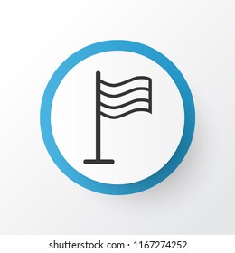 Flag icon symbol. Premium quality isolated pin element in trendy style.