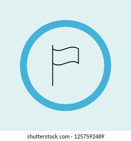 flag icon symbol. Premium quality isolated flag vector icon in trendy style. flag element.