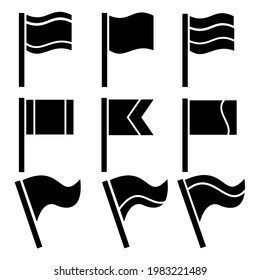 flag icon. symbol set symbol vector elements for infographic web.