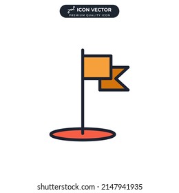 flag icon symbol template for graphic and web design collection logo vector illustration