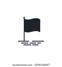 Flag icon symbol vector illustration isolated on white background