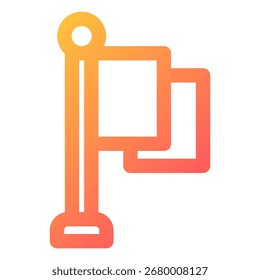 Símbolo de icono de bandera. Ilustración vectorial.