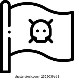 flag icon. Thin Linear Style Design Isolated On White Background