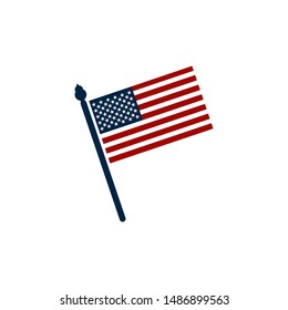 flag icon trendy flat design
