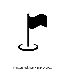 Flag icon in trendy  flat design