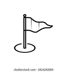 Flag icon in trendy  flat design