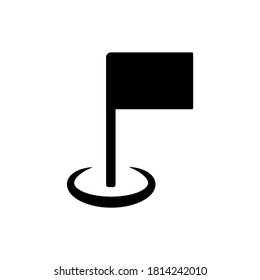 Flag icon in trendy  flat design