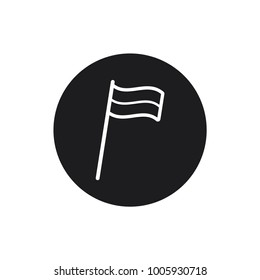 flag icon in trendy flat style  