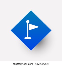 Flag icon in trendy flat style isolated on background. Flag icon page symbol for your web site design Flag icon logo, app, UI , on white background Vector. - Vector