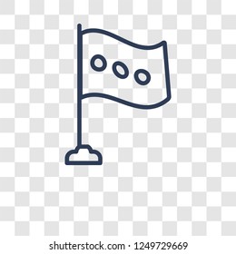 Flag icon. Trendy Flag logo concept on transparent background from User Interface and Web Navigation collection