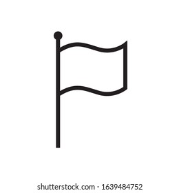 Flag icon in trendy outline style design. Vector graphic illustration. Suitable for website design, logo, app, and ui. Editable vector stroke. EPS 10.