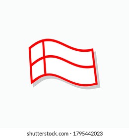 Flag Icon. Universal Interface Symbol - Vector.