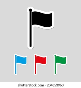 flag icon - vector