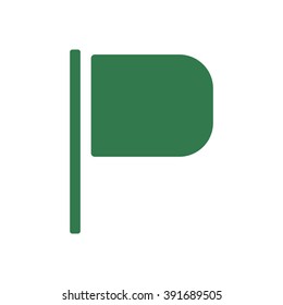 Flag  icon, vector.