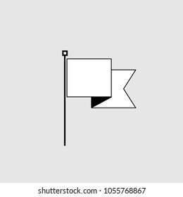 Flag icon vector art design isolated