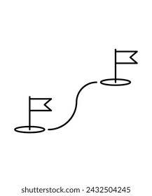 flag icon, vector best line icon.