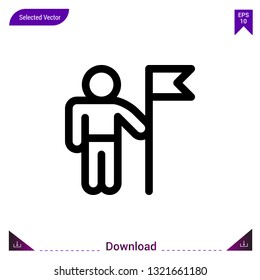 flag icon vector . Best modern, simple, isolated, application ,motivation icons, logo, flat icon for website design or mobile applications, UI / UX design vector format