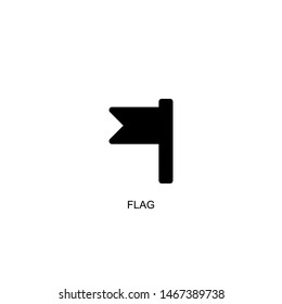 flag icon vector black design