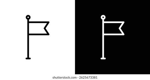 Flag icon vector collection. vector sign illustration