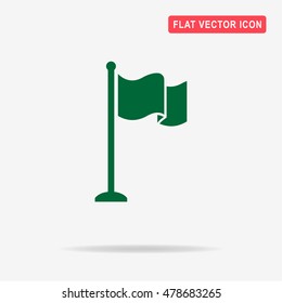 Flag icon. Vector concept illustration for design.