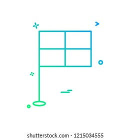flag icon vector design