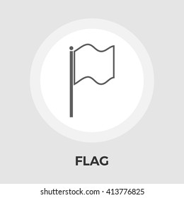 Flag icon vector. Flat icon isolated on the white background. Editable EPS file. Vector illustration.