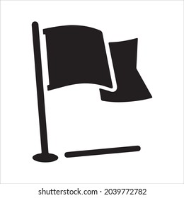 Flag icon. Vector and glyph