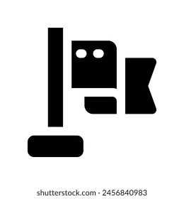 flag icon. vector glyph icon for your website, mobile, presentation, and logo design.