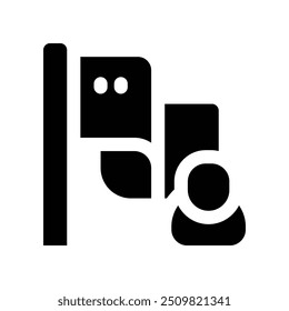 flag icon. vector glyph icon for your website, mobile, presentation, and logo design.