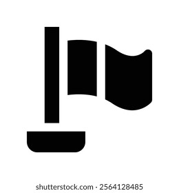 Flag icon. vector glyph icon for your website, mobile, presentation, and logo design.