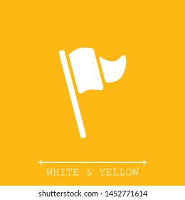 A flag icon vector. A flag vector graphic illustration. A sign of a flag.