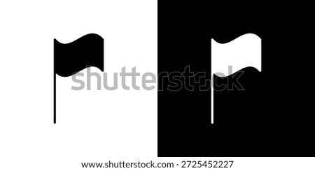 Flag icon vector graphics. filled vector sign, Symbol illustration.