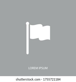 Flaggensymbol. Vektorgrafik EPS10.