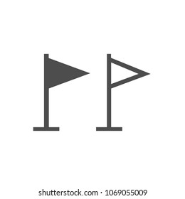 Flag icon. Vector illustration, flat design